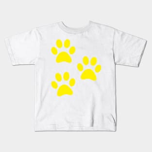 Yellow Paws Kids T-Shirt